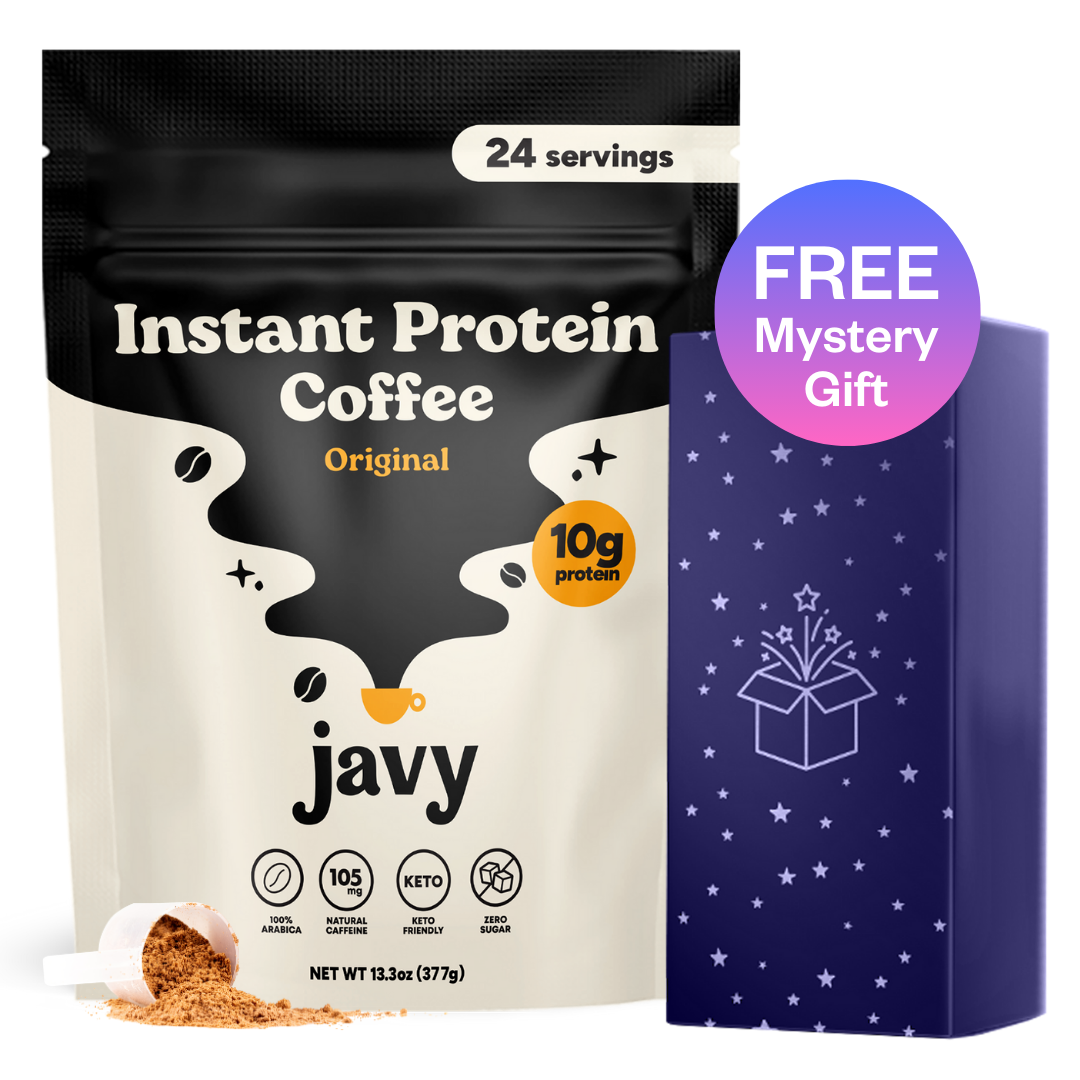 Instant Coffee Protein Coffee - Premium Whey Protein & Instant Coffee - 100% Arabica Coffee - Zero Artificial Flavors & Sweeteners