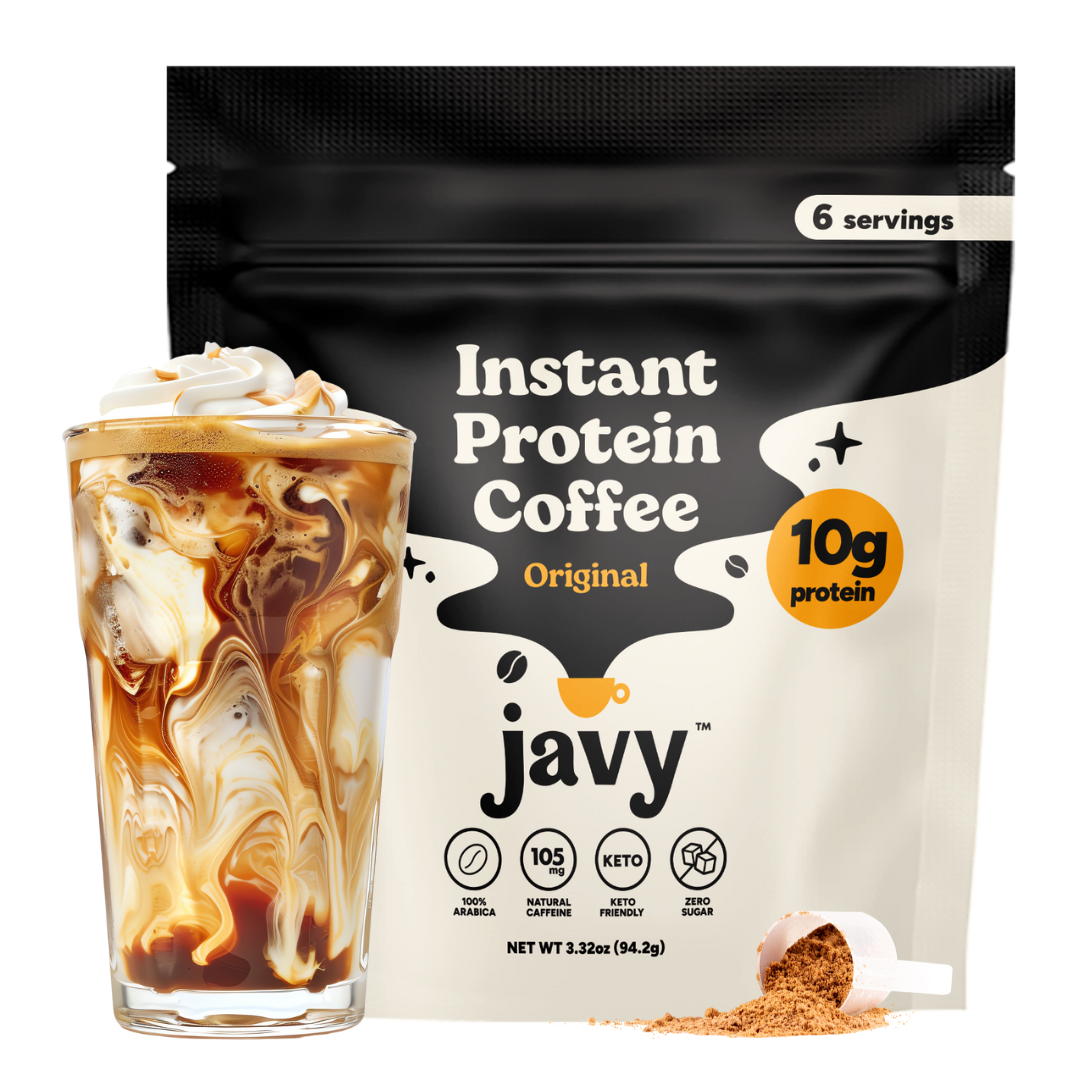 Instant Coffee Protein Coffee - Premium Whey Protein & Instant Coffee - 100% Arabica Coffee - Zero Artificial Flavors & Sweeteners